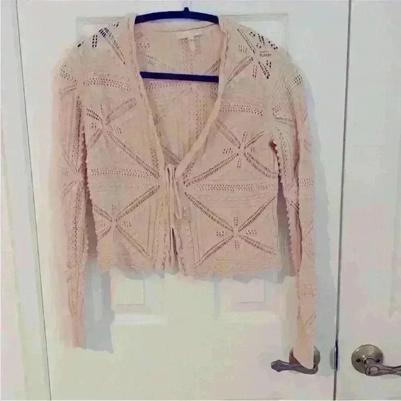 Rebecca Taylor crochet top and skirt set in pink cotton - Picture 4 of 12